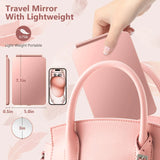 Rechargeable Travel Makeup Mirror, Vanity Mirror: 80LEDs