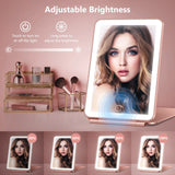 Rechargeable Travel Makeup Mirror, Vanity Mirror: 80LEDs