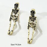 Halloween Earrings Skeleton Skull Dangle