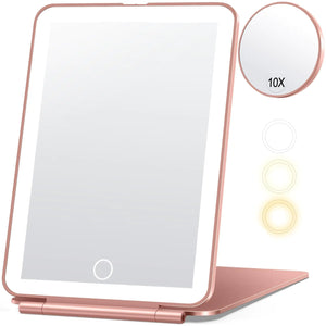 Rechargeable Travel Makeup Mirror, Vanity Mirror: 80LEDs