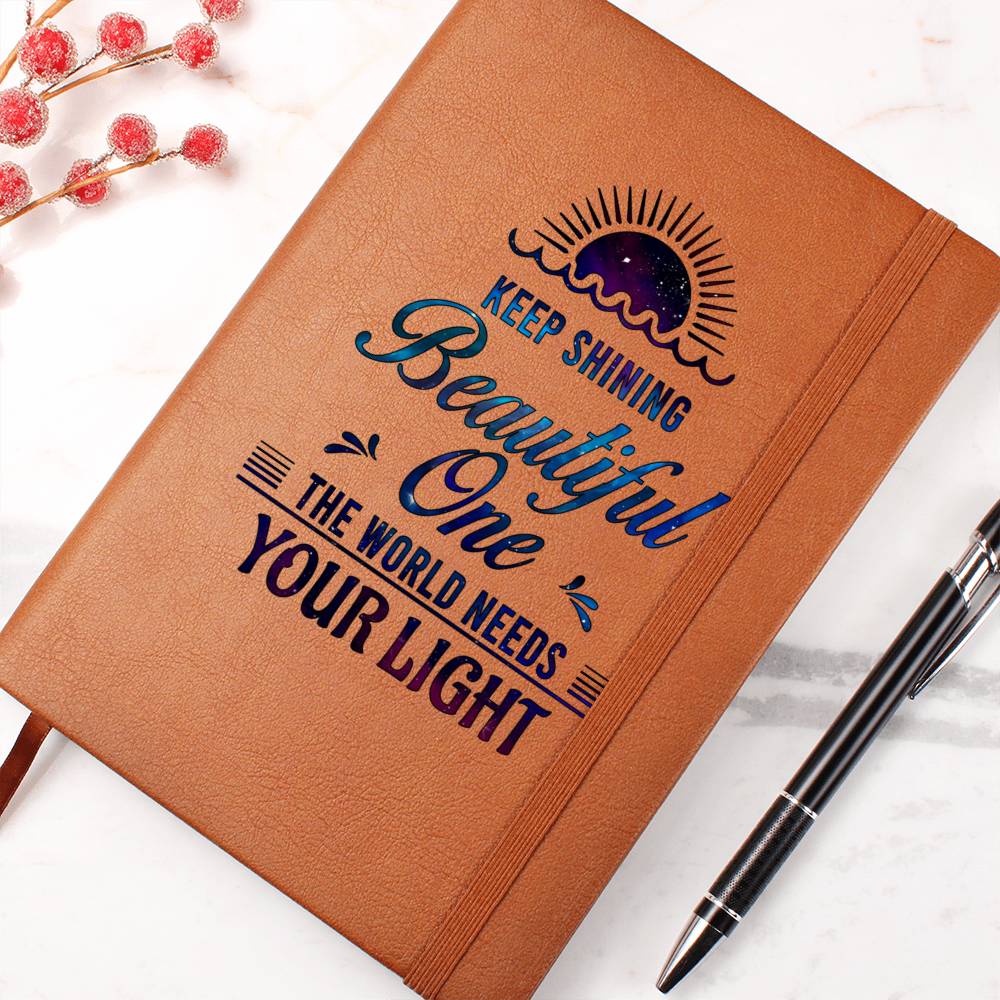 Dear Daughter - Keep Shining  Leather Journal