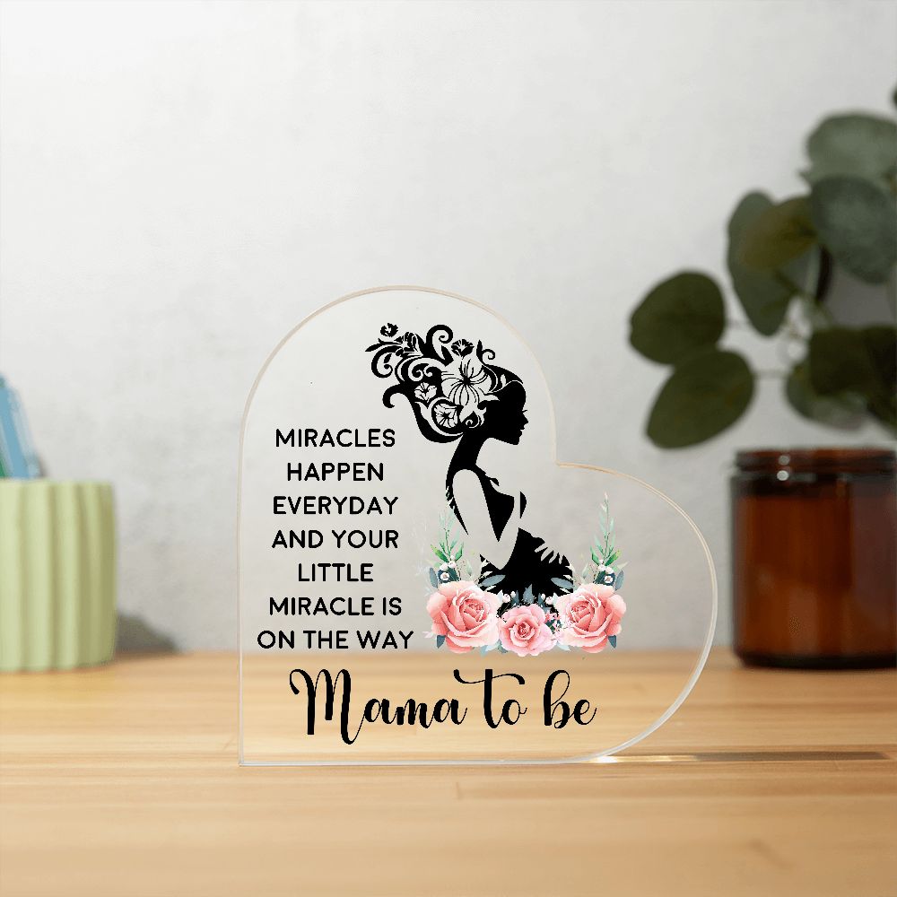 Miracle Acrylic Heart Plaque