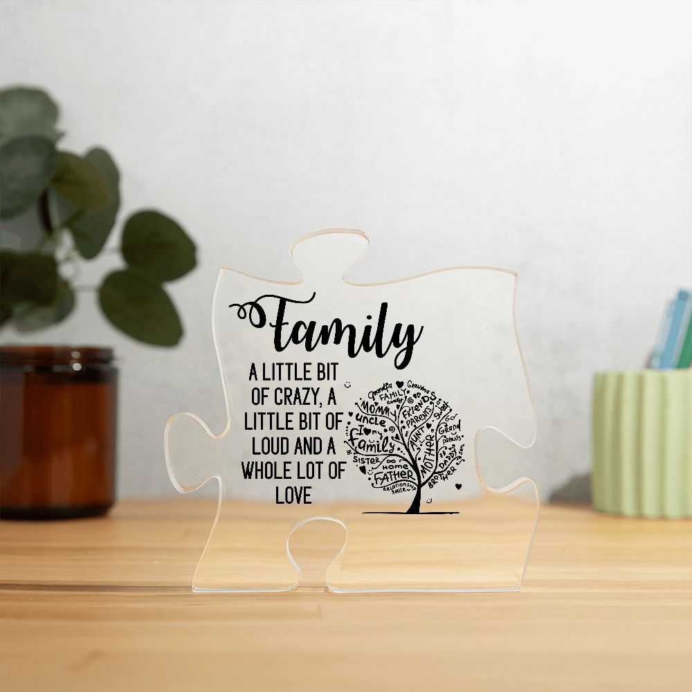 Family - Acrylic Puzzle Plaque
