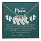 Engraved Baby Feet with Birthstone Necklace