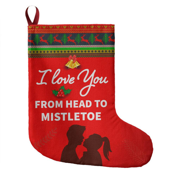 Giant Holiday Stocking - I Love You