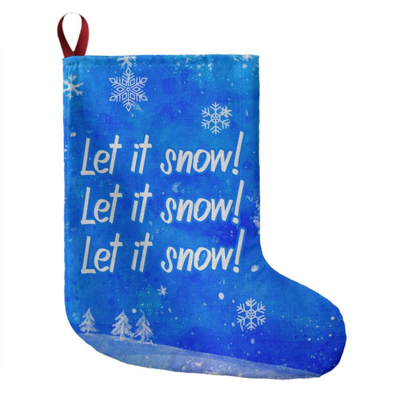 Giant Holiday Stocking - Let It Snow