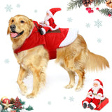 Dog Christmas Costume Santa Claus XX-Large Size Red
