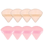 8 Pieces Triangle Powder Puff Face Soft Triangle Makeup Puff Velour Cosmetic