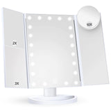 Makeup Mirror Vanity with Lights, 2X 3X 10X Magnification