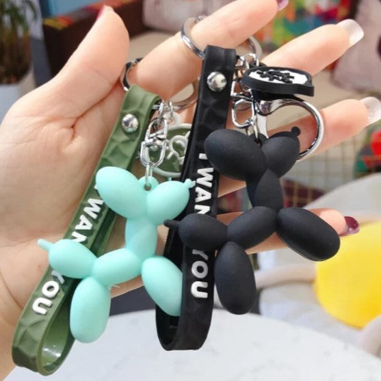 Fun Balloon Dog Keychain