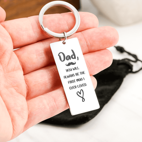 Personalized Dad Keyring