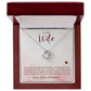 To My Wife - Love Knot Necklace 14K White Gold 18K Yellow Gold