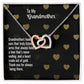 To My Grandma - Interlocking Hearts Necklace