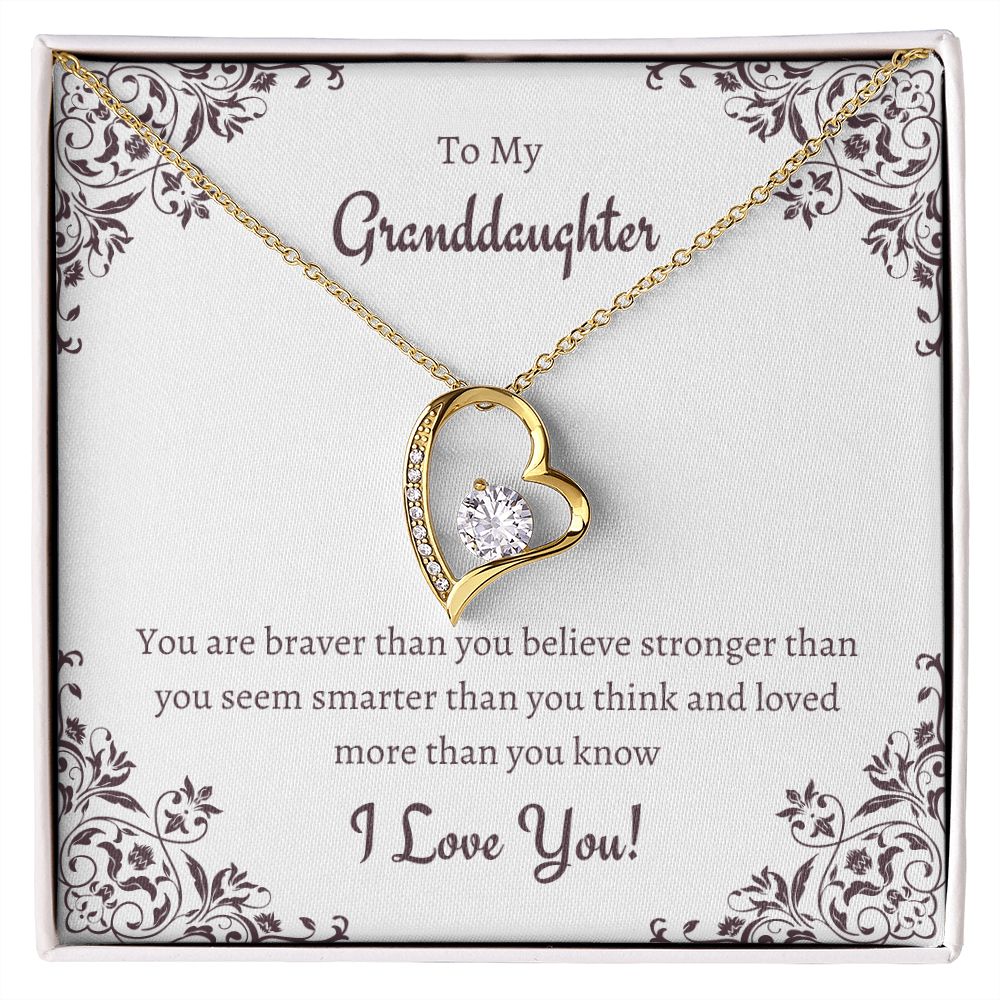 To My Granddaughter - Forever Love Necklace