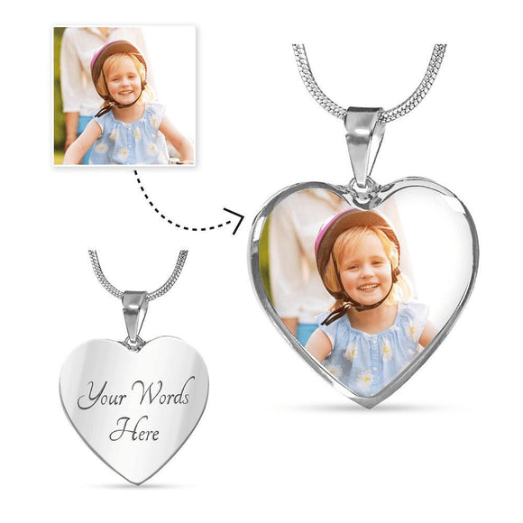 Heart Luxury Necklace - Custom Photo