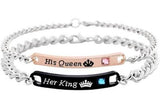 His Queen Her King Couple Bracelet