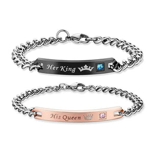 His Queen & Her King Couple Bracelets