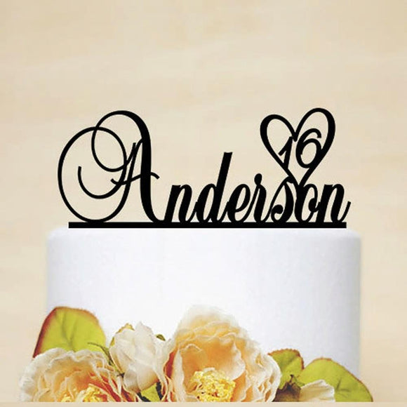 Personalized Birthday Cake Topper