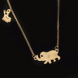 Elephant Family Stroll Necklace
