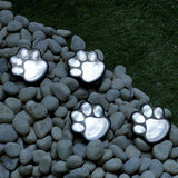 Path Showing My Love Paw Prints Solar Garden Lights