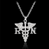 Angel Wings RN BSN Nurse Necklace