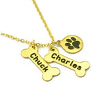 Engraved Name Dog Necklace