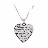 Paw Necklace "No Longer By My Side...But Forever In My Heart"