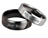 His Beauty and Her Beast Rings