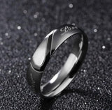 Heart Couples Real Love Stainless Steel Rings