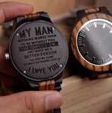 Wood Engraving Watch