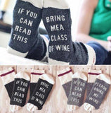 If You Can Read This, Bring Me A Glass Of Wine Socks